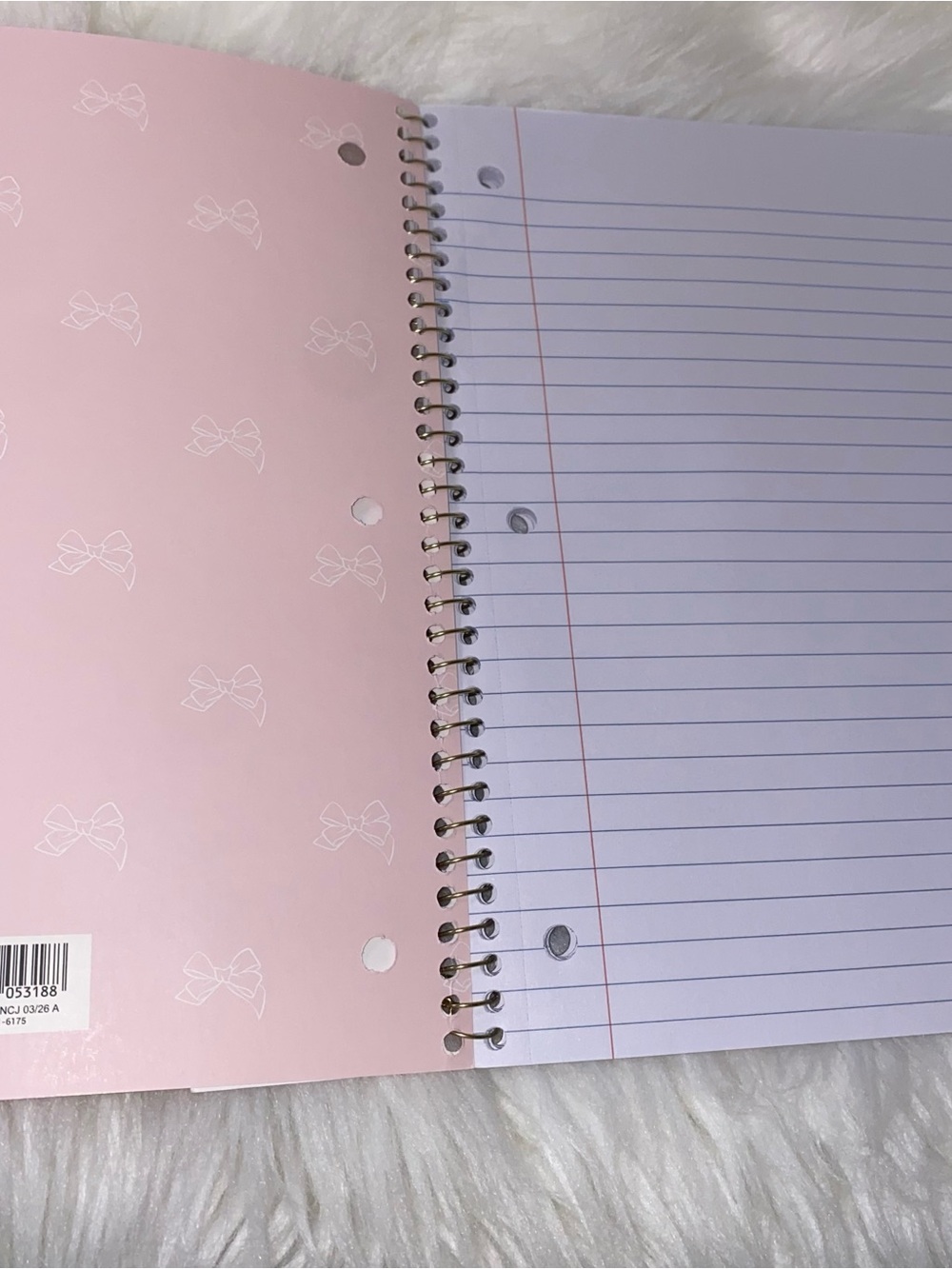 LoveShackFancy x Target - Yoobi Ikat Rose Wide Ruled 1 Subject Notebook 8"x 10.5 - Picture 4 of 4